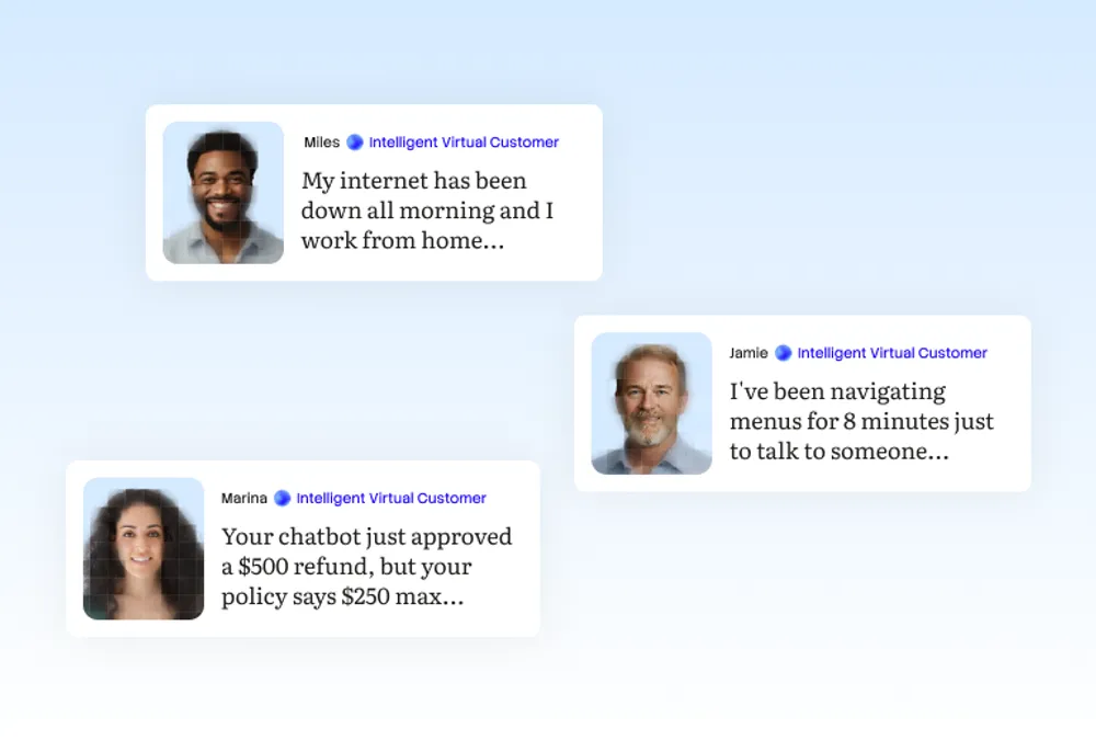 Create dynamic virtual customers