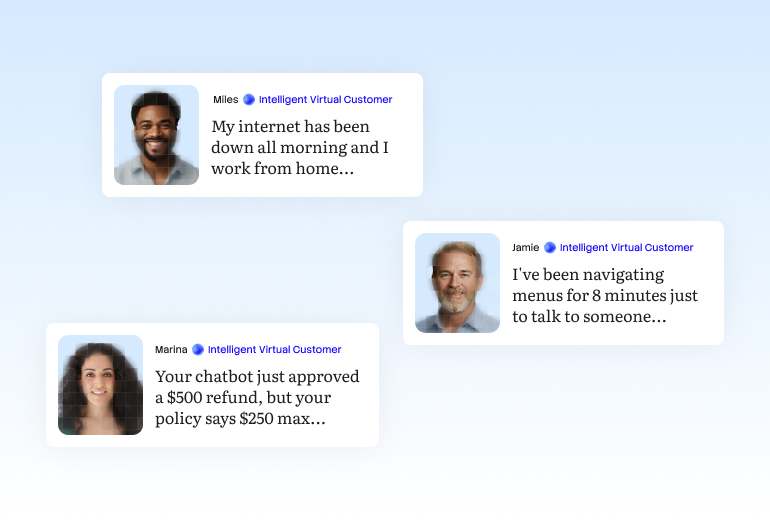 Create dynamic virtual customers